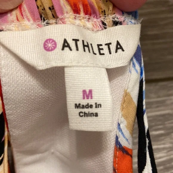 ATHLETA SUNSET HALTER MAXI DRESS SIZE MEDIUM - Picture 5 of 7